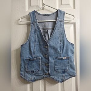 Levi Strauss Signsture Denim Vest - Western Boho Style - XS